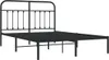vidaXL Bettgestell mit Kopfteil Metall Schwarz 140x200 cm - Produktbild-Vorschau 6