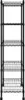 vidaXL Lagerregal mit 5 Böden und Rollen 75x35x155 cm Produktbild-Vorschau 10