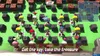 A scene from the video game Super Bomberman R 2, showing multiple characters on a green grid with obstacles. Produktbild-Vorschau
