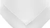 A close-up view of a white tablecloth or napkin, showing the hem with decorative stitching. Produktbild-Vorschau