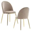 FineBuy Design Esszimmerstühle Beige Samt 2er Set mit Produktbild-Vorschau 6