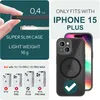 Hybrydowe etui MagSafe do iPhone'a 15 Plus Frosted Hard Podgląd zdjęcia produktu 4