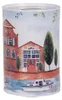 Clayre & Eef Tirelires Ø 10x15 cm Bleu Métal Maisons Voir les images du produit 2