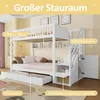Flieks Etagenbett 90x200cm mit 2 Schubladen, Kinderbett Produktbild-Vorschau 5
