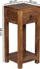 Wohnling Tavolino per telefono in legno massiccio Sheesham Anteprima dell’immagine prodotto 2