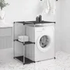 vidaXL Polička na práčku čierna 87x55x90,5 cm Žehlička Náhľad obrázku produktu 2