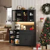 Armoire de cuisine Merax avec éclairage LED et prise Voir les images du produit 1