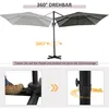 Outsunny Sonnenschirm 245x245 cm Ampelschirm neigbar Alu Produktbild-Vorschau 4