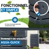 4rain SLIM STONE DECOR réservoir mural 510 litres gris Voir les images du produit 5