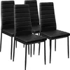Lot de chaises avec surpiqûre - noir, Lot de 4 Voir les images du produit 1