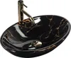Umywalka nablatowa REA Pamela Black Marble Shiny Podgląd zdjęcia produktu 9
