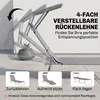 Chaise longue pliable avec pare-soleil, réglable en 4 Voir les images du produit 7