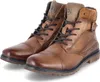 Bugatti Herren Schnürstiefeletten/ Boots Braun Glattleder  Produktbild-Vorschau 1