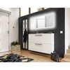 Garderobenmöbel Set mit 140cm LED-Spiegel, Schuhschrank, 2 Produktbild-Vorschau 2