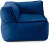 A navy blue corner beanbag sofa section is shown against a white background. Anteprima dell’immagine prodotto