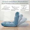 Chaise de sol COSTWAY avec dossier réglable, fauteuil de Voir les images du produit 4