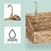 Relaxdays Úložný koš z vodní hyacinty, 2 háčky, VxŠxH 14 x Náhled obrázku produktu 2