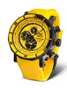 A yellow Vostok Europe watch with black accents is shown against a white background. Podgląd zdjęcia produktu