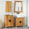 3-tlg. Badmöbel-Set Massivholz Kiefer Produktbild-Vorschau 2