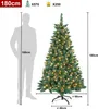 FIVMEN 180 cm Weihnachtsbaum Künstlich mit mit Warm Produktbild-Vorschau 2