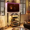 4-poziomowy stojak HiFi 60x52x78 cm z kółkami, szafka na Podgląd zdjęcia produktu 5