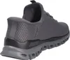 A rear view of a gray SKECHERS SLIP-INS shoe. Produktbild-Vorschau