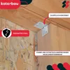 KOTARBAU® 100er Set Winkelverbinder Regalwinkel 30x30x30mm Produktbild-Vorschau 2