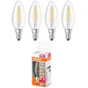 4 x Osram LED filament bougie 5W = 40W E14 clair 470lm Voir les images du produit 1