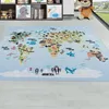 Carpetsale24 Kinderteppich Weltkarte Design Jungen Teppich Produktbild-Vorschau 1