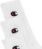 A close-up view of three white Champion socks, each featuring the brand's logo. Produktbild-Vorschau