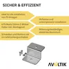 4er Set Alu Z-Winkel Befestigungswinkel PV Solarmodule Produktbild-Vorschau 4