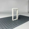 LEGO® 1x4x6 Portes Transparent et cadre blanc pour maison, Voir les images du produit 3
