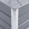vidaXL Garten-Hochbeet Verzinkter Stahl 160x40x45 cm Grau Produktbild-Vorschau 6