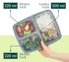 FITPREP 3-Fach Meal Prep Boxen im praktischen 10er Pack Produktbild-Vorschau 3