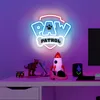 Paw Patrol Lumière néon LED sur plexiglas Décoration Voir les images du produit 3