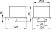 Technical drawing with dimensions of a soap dispenser. Produktbild-Vorschau