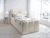 AX LIVING Levente Bett mit Bettkasten 90x200 Beige Boxbett Produktbild-Vorschau 1
