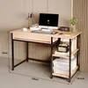 Industrieller Loft-Schreibtisch mit Schublade und 2 Ablagen Produktbild-Vorschau 6