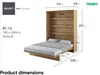 MEBLINI Schrankbett Bed Concept - Wandbett mit Lattenrost - Produktbild-Vorschau 8