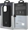 The image shows the retail packaging of a black Mercedes-Benz branded iPhone case. Podgląd zdjęcia produktu