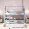 A children's bunk bed in a room with pink walls and a moon-shaped neon light. Náhled obrázku produktu