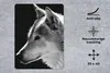 MuchoWow® Mauspad Mousepad Wildlife - Wolf - Schwarz - Weiß Produktbild-Vorschau 2