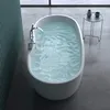 doporro Baignoire îlot ovale 170cm blanc Vicenza605 pour Voir les images du produit 3