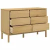 The Living Store Kommode FLORO Wachsbraun Massivholz Kiefer Produktbild-Vorschau 9