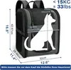 Batoh pro domácí mazlíčky skládací 2-12kg psi kočky šedý Náhled obrázku produktu 2