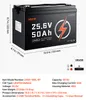 VEVOR LiFePO4 batéria, 24 V, 50 Ah, 50 A, lítiová batéria s Náhľad obrázku produktu 7