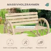 Outsunny Gartenbank 2-Sitzer Sitzbank Holzbank Produktbild-Vorschau 4