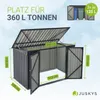Juskys 3er Mülltonnenbox Namur 3 x 120 Liter Tonnen - 2 m² Produktbild-Vorschau 6