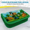 itenga Schüler-Etui Mäppchen Blockgame Pixel 28 teilig Produktbild-Vorschau 2