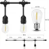 Guirlande lumineuse de jardin 10m avec ampoules, Guirlande Voir les images du produit 2
